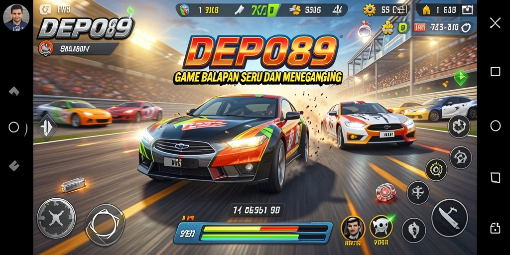 Gameplay seru DEPO89 dengan balapan yang mendebarkan.