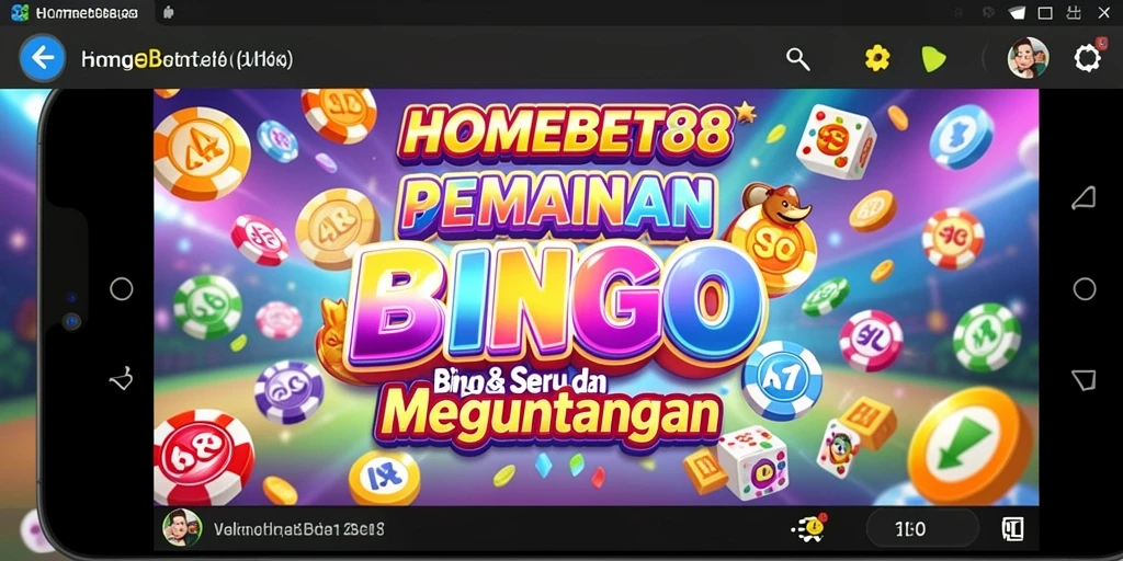 Tampilan gameplay seru di HOMEBET88 dengan suasana Bingo yang menegangkan.