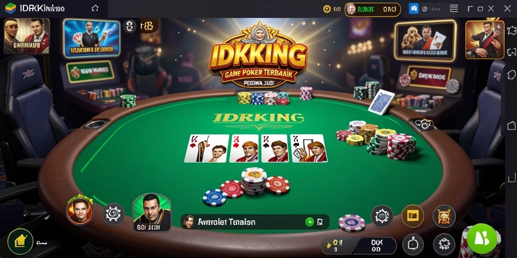 Tampilan gameplay poker yang seru dan mengasyikkan di IDRKING.