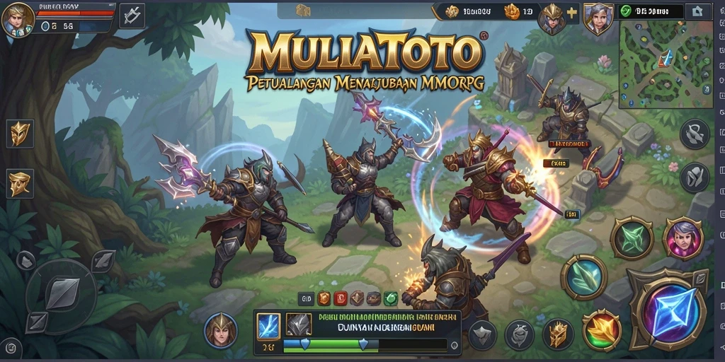 Gameplay menarik di dunia fantasi MULIATOTO dengan pertarungan epik.