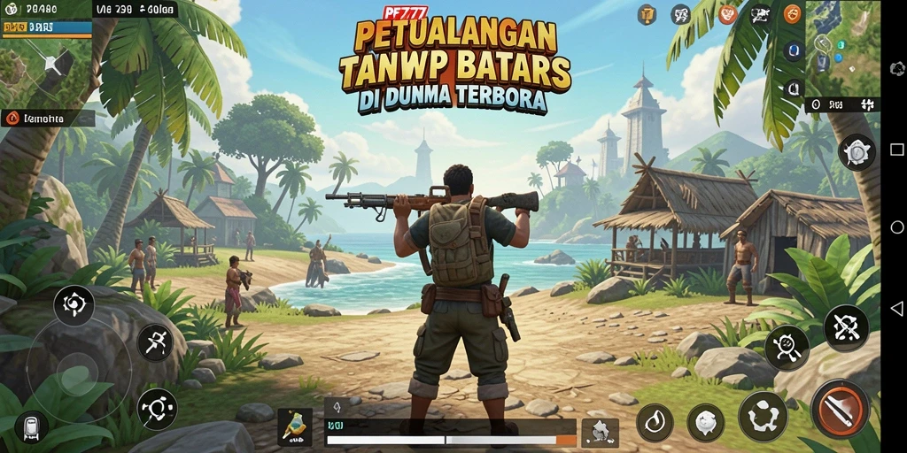 Gameplay PF777 yang menampilkan dunia terbuka yang luas.