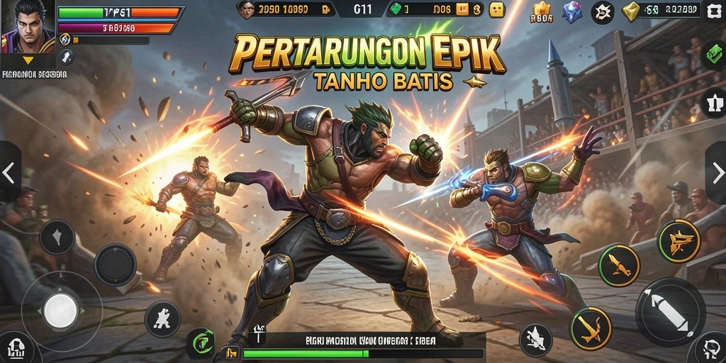 Gameplay PG11 yang intens dan menegangkan, penuh aksi pertarungan epik.