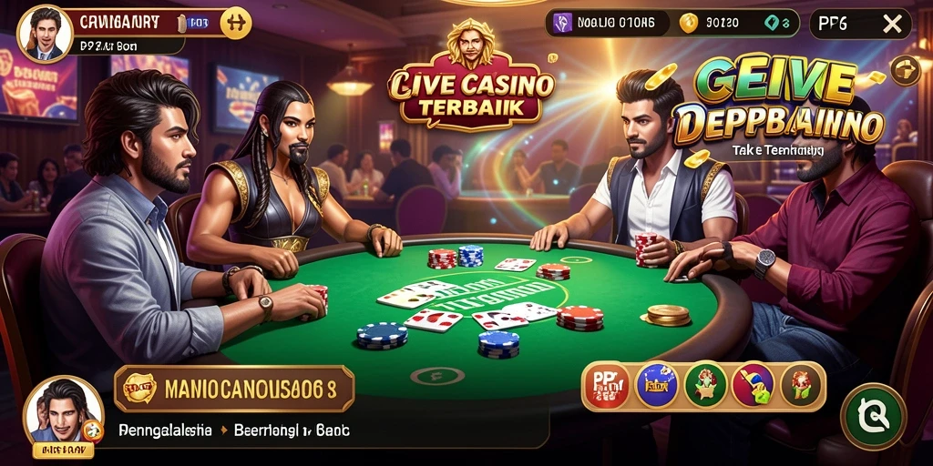 Tampilan menarik dari gameplay Live Casino di PP7.
