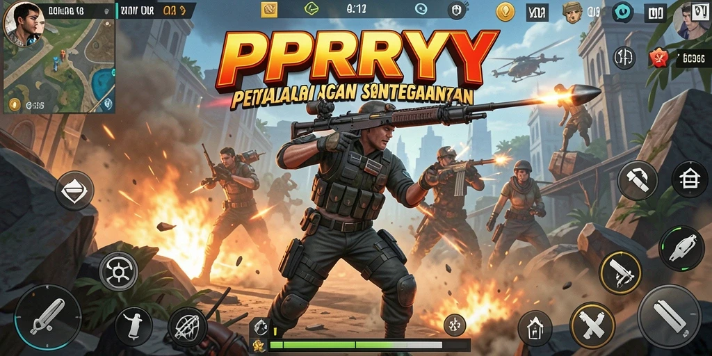 Tangkapan layar menunjukkan aksi seru dalam PPRRYY.