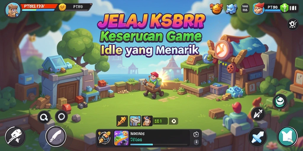 Screenshot gameplay PT89 menampilkan pergerakan karakter dalam dunia Idle.