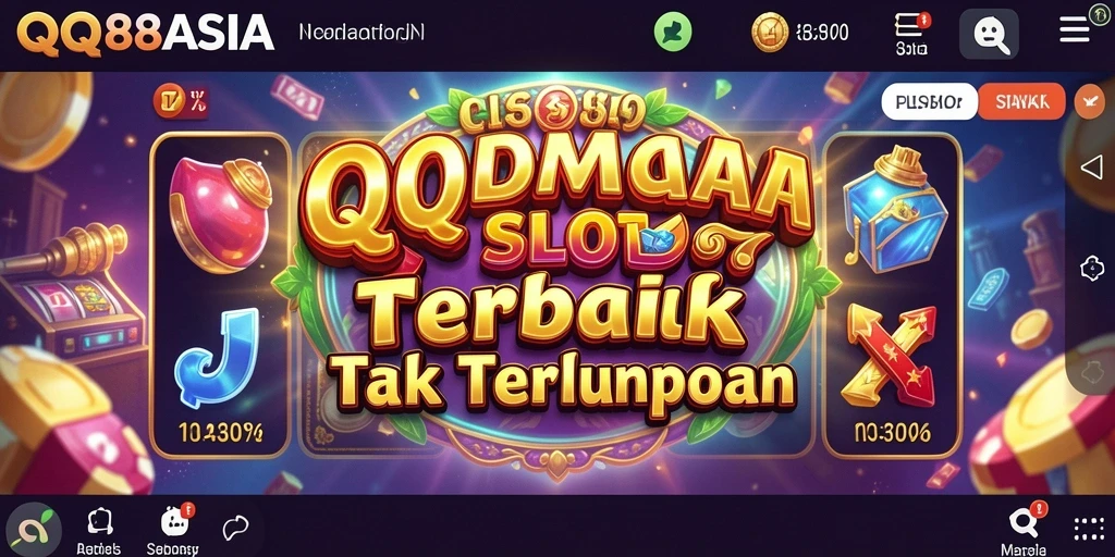 Tangkapan layar gameplay QQ88ASIA menampilkan gulungan Slot yang menawan dan fitur bonus menarik.
