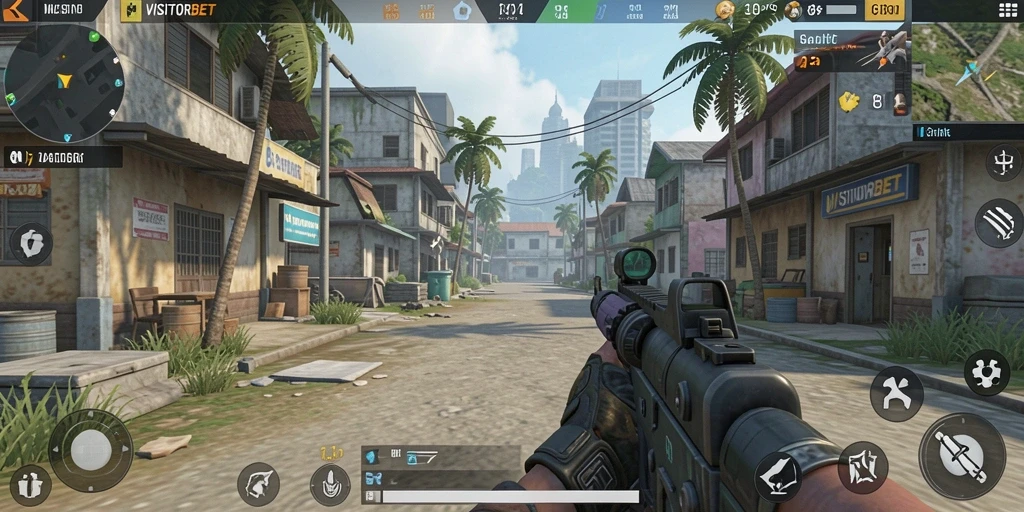Tampilan gameplay seru dan mendebarkan dari VISITORBET.